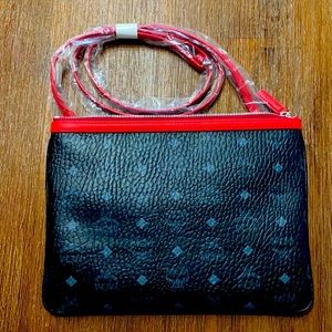 MCM Visetos Original Pouch Crossbody